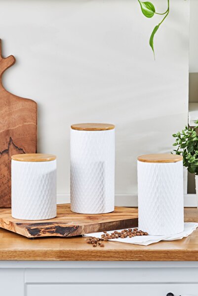 Karaca Noa 3'lü Seramik Saklama Kabı