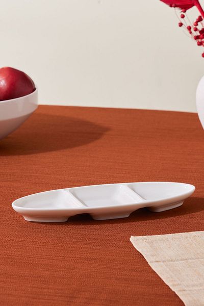 Karaca Stream Basic Line 3 Compartment Presentation Plate 26 cm