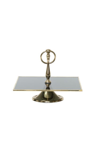 Karaca Home New Year Yılbaşı Line Dekoratif Gold Kek Standı 25 Cm