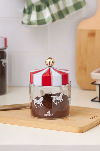 Karaca 630 ml Carnival Glass Storage Container