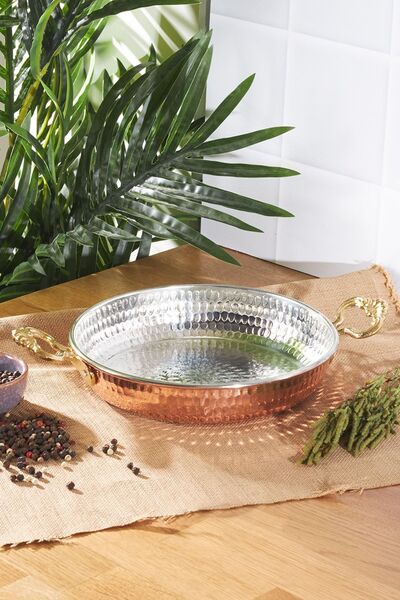 Karaca Antik Bakır Sahan 20 cm