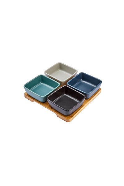 Karaca وعاء الوجبات الخفيفة من ماليا 4 قطع