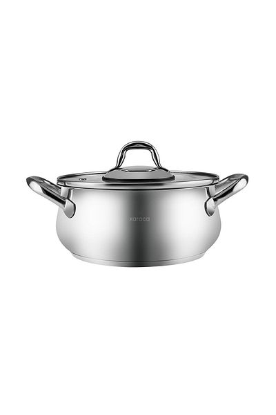 Karaca 20 cm Profile Steel Deep Pot with Induction Base 1082424   Has the Number