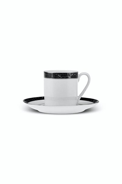 Karaca Checkered Single Porcelain Coffee Cup Set 90 ml