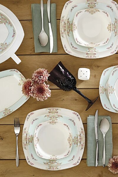 Karaca Mine 60 Parça 12 Kişilik Yemek Takımı Kare