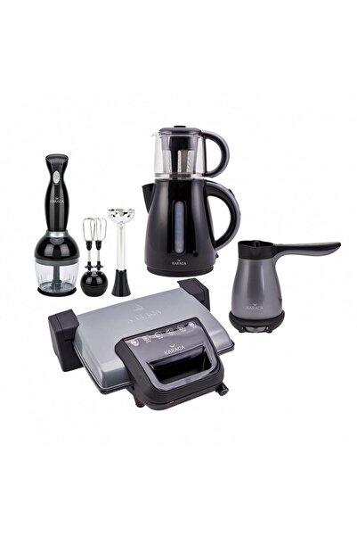 Karaca 1 Evimde 5 Marifet 4lü Çeyiz Seti Antrasit