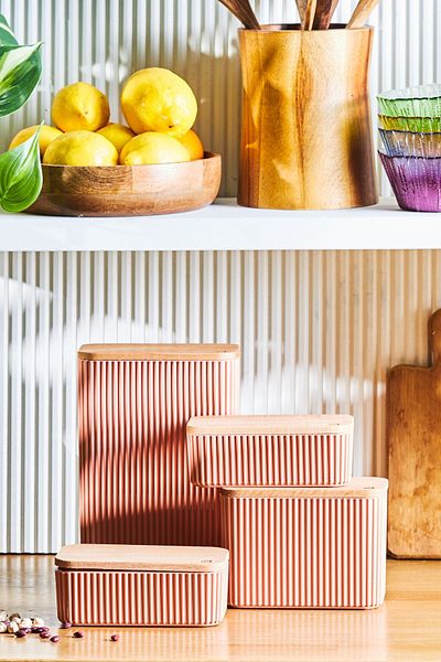 Karaca Massimo 4-Piece Jar/Storage Container Set Powder