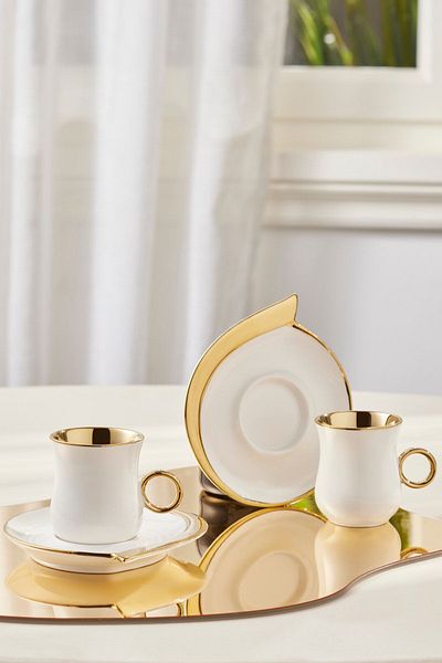 Karaca Dela 2-Person Coffee Cup Set 80 ml