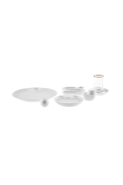 Karaca Stream Bone Salsa 26 Pieces Breakfast Set for 6 People