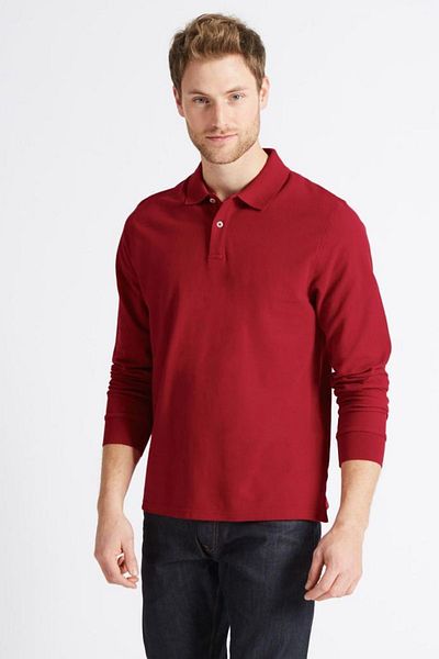 Nacar Unisex Long Sleeve Polo Neck T-shirt
