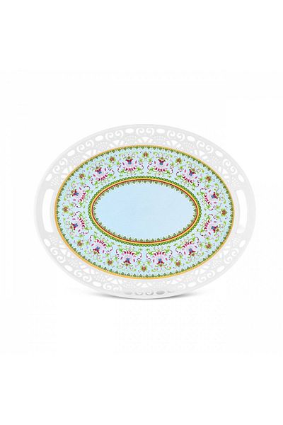 Apricot Nina Melamine Oval Tray 41 cm