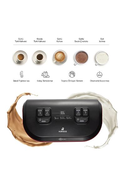 Karaca Gray Souvenir Hüps Duet Double Turkish Coffee Machine