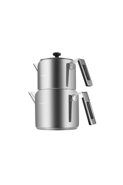 Karaca Yasemin Indüksiyon Tabanlı Çelik Midi Çaydanlık Takımı
