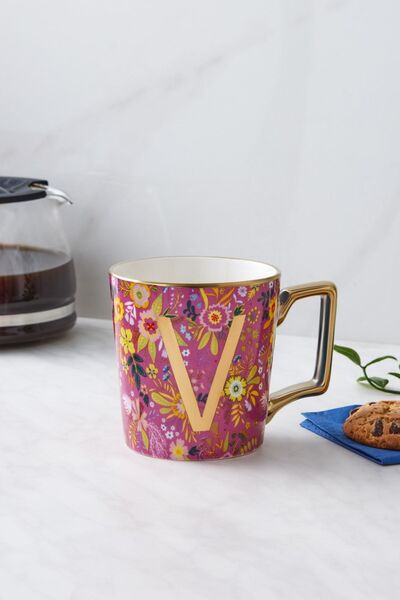 Karaca Flower V Harfli Kupa 350 ml