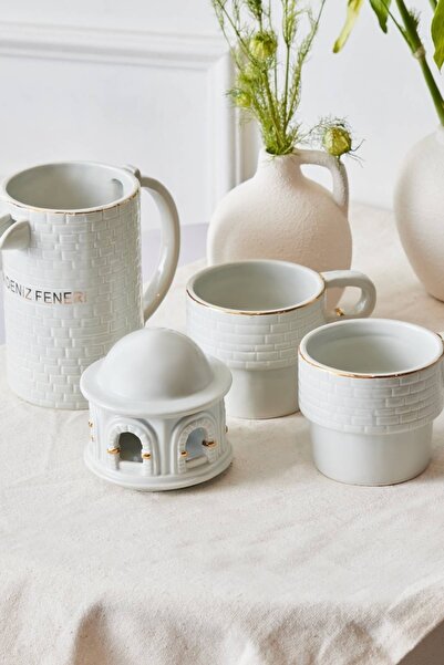 Karaca Patara 5-Piece Mug Set for 2 People