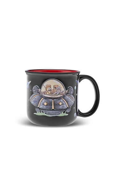 Karaca Rick And Morty Siyah Kupa 400 ml