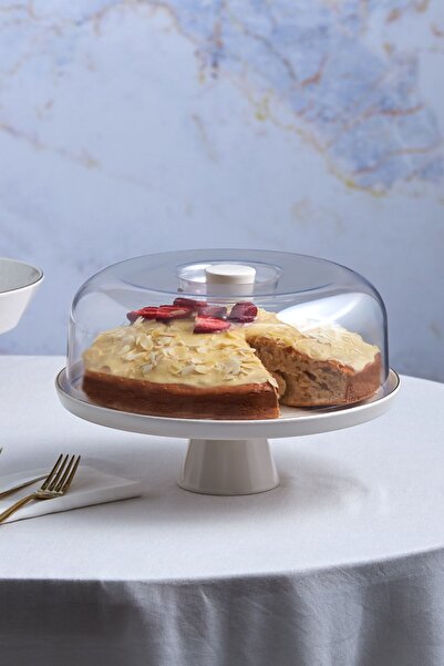 Karaca Calvin Ayaklı Kek Fanus 28 Cm