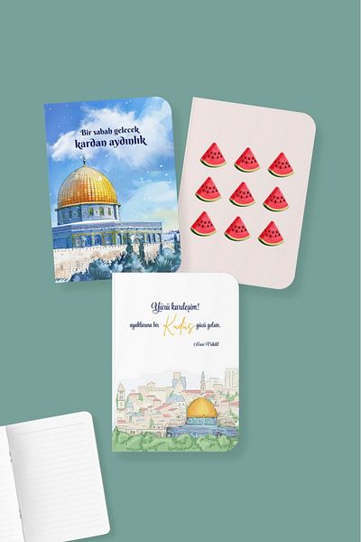 Dava Adamı Yayınları A6 Lined Jerusalem Power Mini Notebook Series