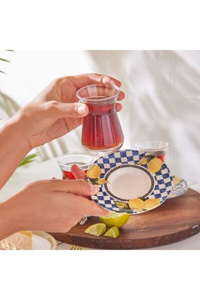 Karaca Lemon 12 Parça 6 Kişilik Çay Seti