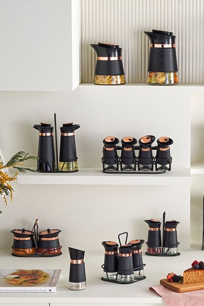 Karaca Latin Leather Jar/Storage Container M