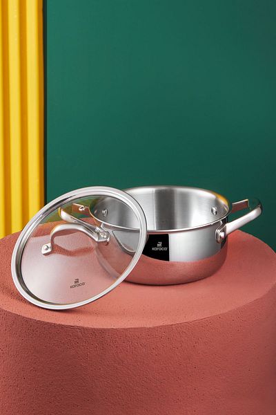 Karaca 3ply Powersteel 316 Steel Induction Base Pot 20 Cm 2,6 Lt