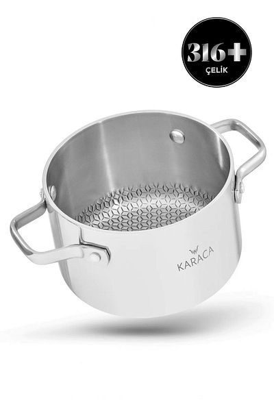 Karaca 3Ply Powersteel 316 Induction Base Honeycomb Steel Mini Pot 10 cm