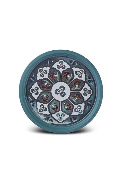 Karaca Bursa Metal Round Serving Tray 35 cm