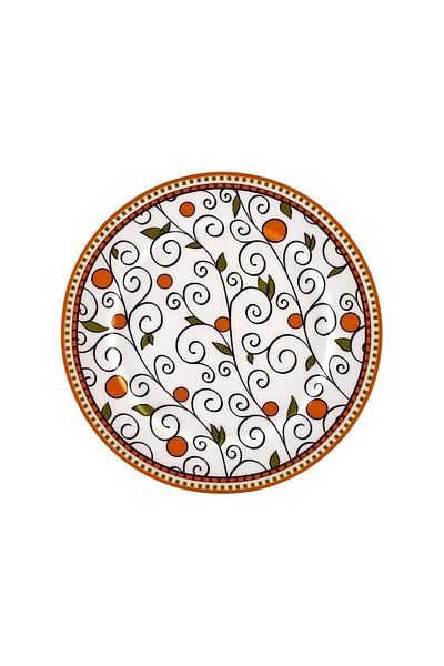 Karaca X Arslantepe Apricot Porcelain Serving Plate 27 Cm