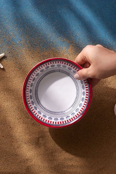 Karaca Marin Rudder Melamine Snack Bowl 15 cm