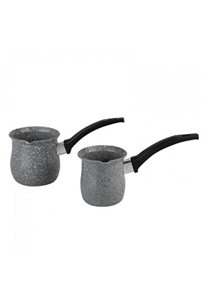 Karaca Bio Granit Dark Silver Cezve Seti