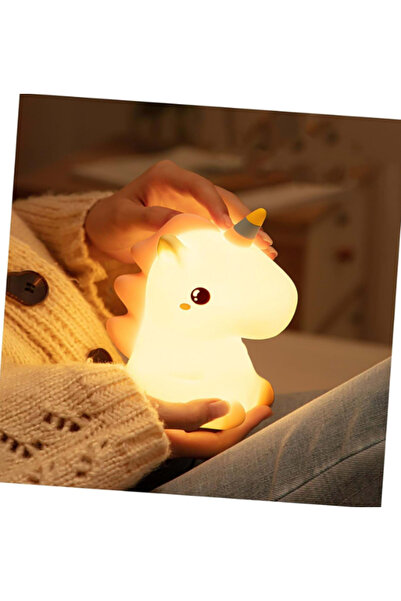 HEPBİMODA Yumuşak Dokulu Unicorn Gece Lambası