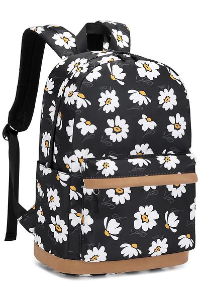 Go Veform Set de 2 genți de școală pentru fete - laptop, rucsac și cutie de prânz neagră cu funcție termos