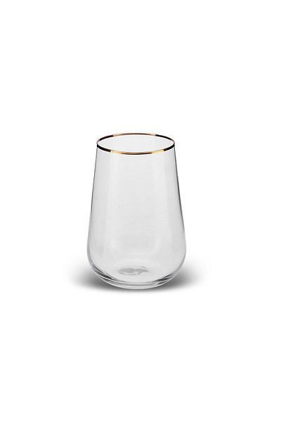 Karaca Vireo 6-Piece Soft Drink Glass Set 470 ml Gold