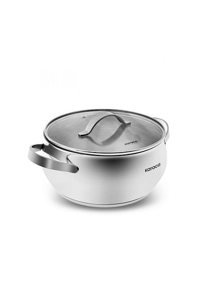 Karaca Kuzina Induction Bottom Steel Pot 26 Cm 6.7 Lt