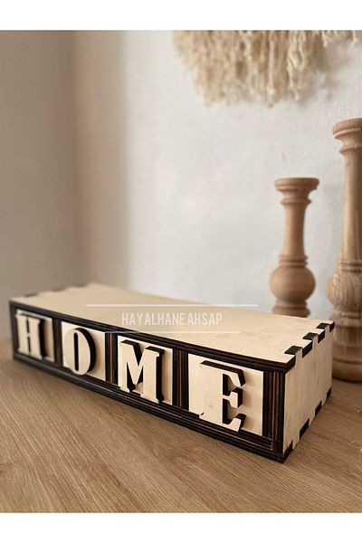 HAYALHANE AHŞAP Organizer with Drawers Home Box