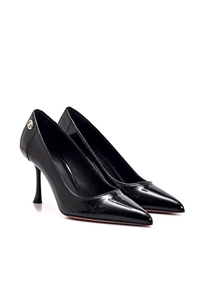 Sofia Baldi Luno Black Patent Leather Women's Stiletto and Evening Dress Set