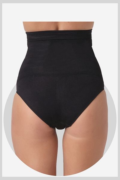 Momslab Women's High Waist Black Slip Corset 9s03