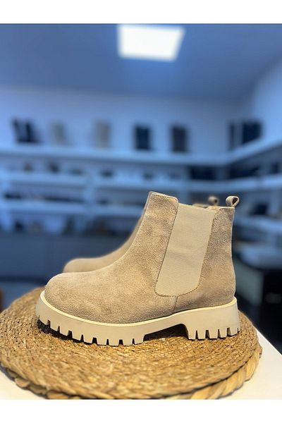 Hermones Hardy 100% Leather Ankle Elastic Boots