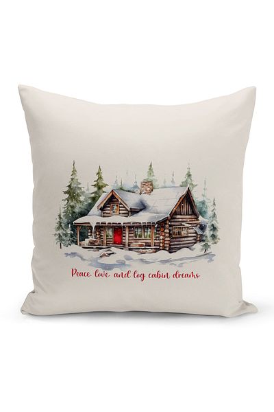 Bertille Home New Year Series Double Sided Digital Printed Throw Pillow Case (Christmas Christmas Cushion Cover)