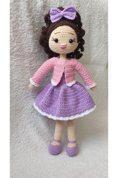 YUSUF TOKTAS TOYS CITY Lila Nazlı Bebek Amigurumi Örgü Oyuncak