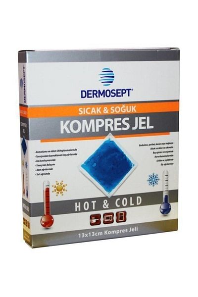 DERMOSEPT Hot Cold Thermo Gel Compress Ice Gel Thermogel 13x13 Cm Serhat0166