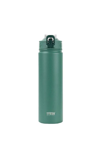 Tyeso 750ml Stainless Steel Thermos with Hidden Straw - Active Color