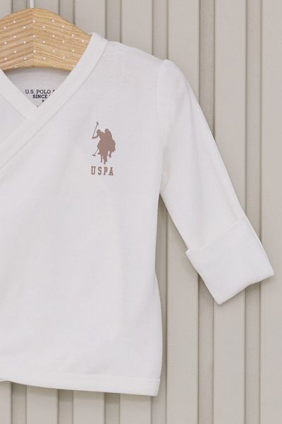 U.S. Polo Assn. Pachet alb de 5 băieți pentru spital