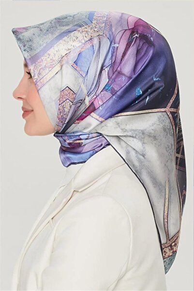 Armine Yeni Nostalji Serisi Ipek Tivil Eşarp 8540-09