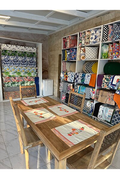 Karam Home Balkabağı Desenli 6'lı Amerikan Servis Takımı