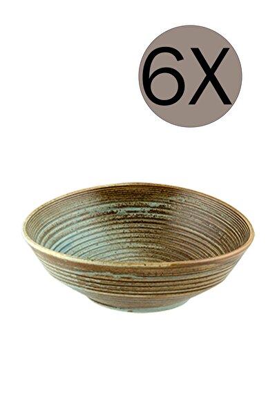 Bonna Porselen وعاء مرجاني 19 سم 700 سم مكعب مجموعة من 6 قطع Crl19ks