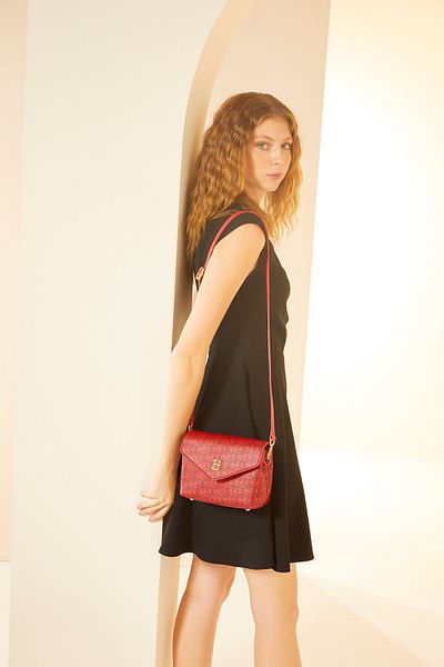 Pierre Cardin Red Women's Shoulder Bag 05PO24Y1810