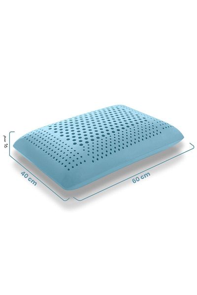Viscofoam Air Therapy Air Channel Orthopedic Pillow Visco Pillow Blue 60X40X16Cm