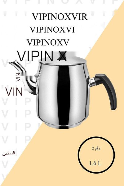 Vipinox Sudem Tea Boiler Teapot Stainless Steel Teapot For Cafe Restaurant Hotel No:2