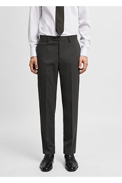 MANGO Man Slim Fit Stretch Fabric Fabric Trousers